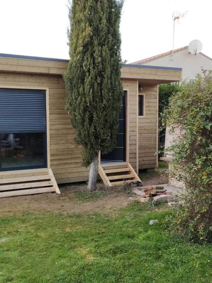 Construction studio en bois Villebrumier