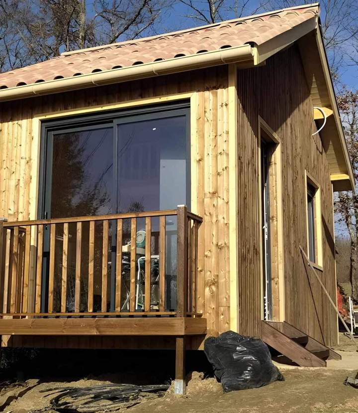 Maison en bois Villebrumier