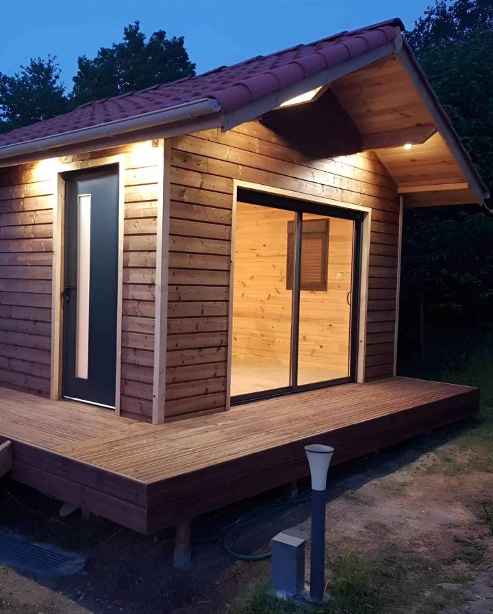 Chalet en bois Villebrumier