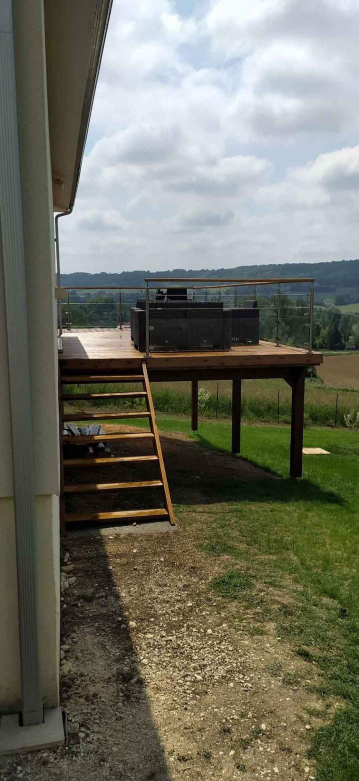 Terrasse en bois Villebrumier